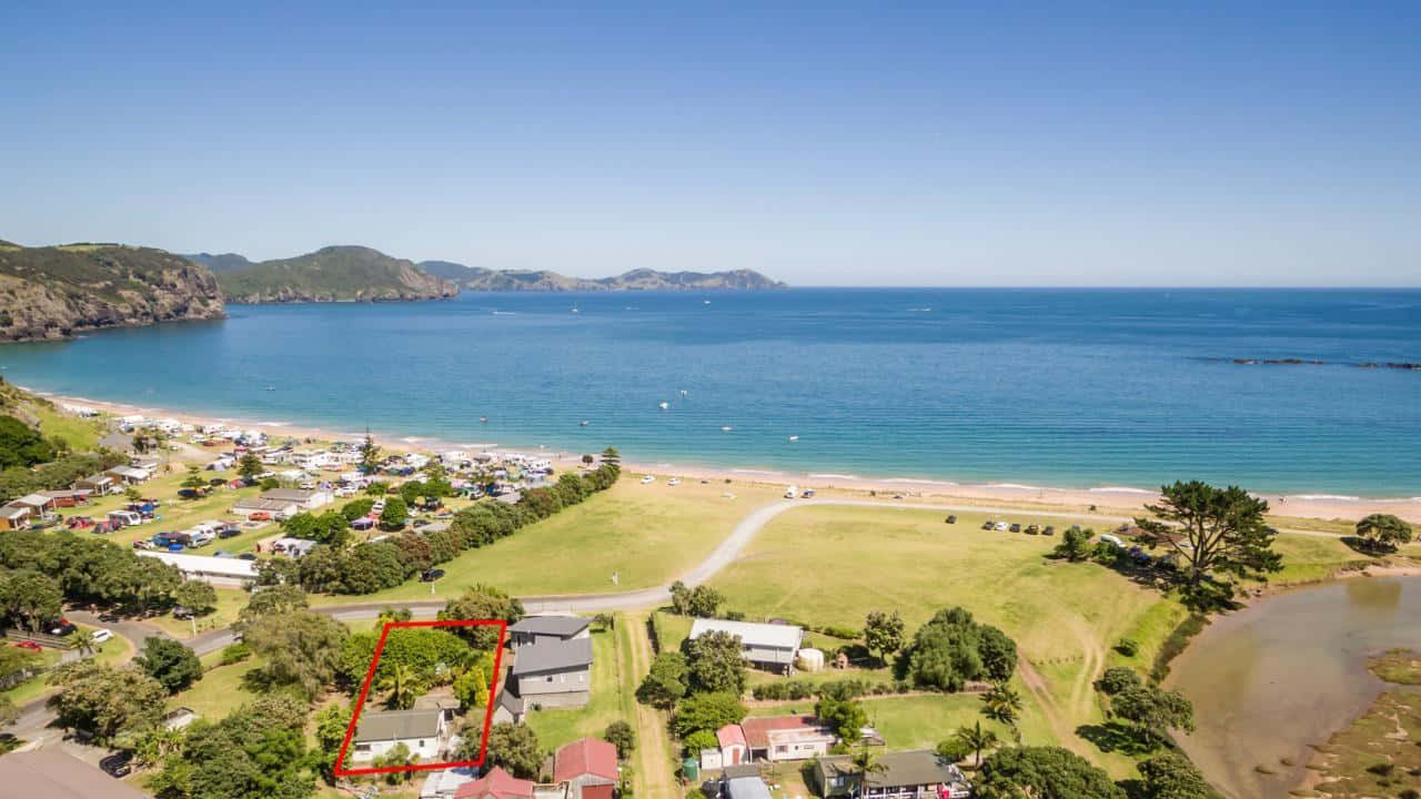 Tauranga Coastal Aerial View Wallpaper