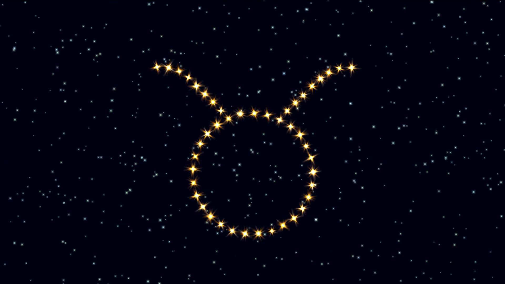 A Star Sign Is Shown In The Night Sky