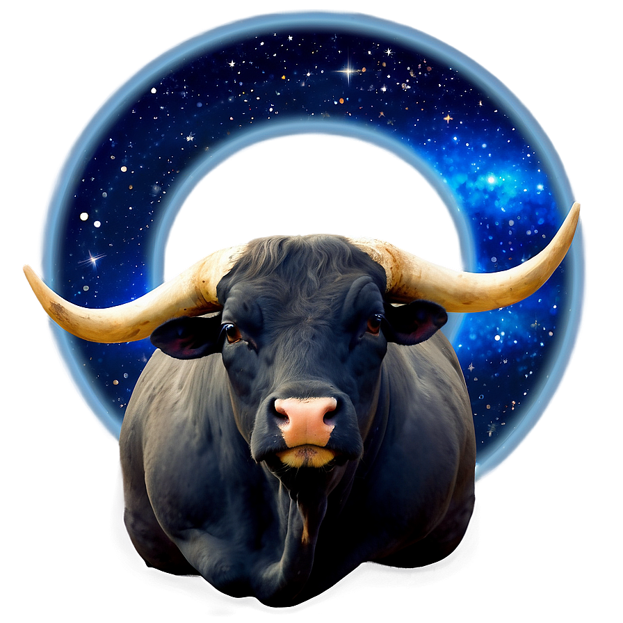 Taurus In Celestial Harmony Png 06112024 PNG