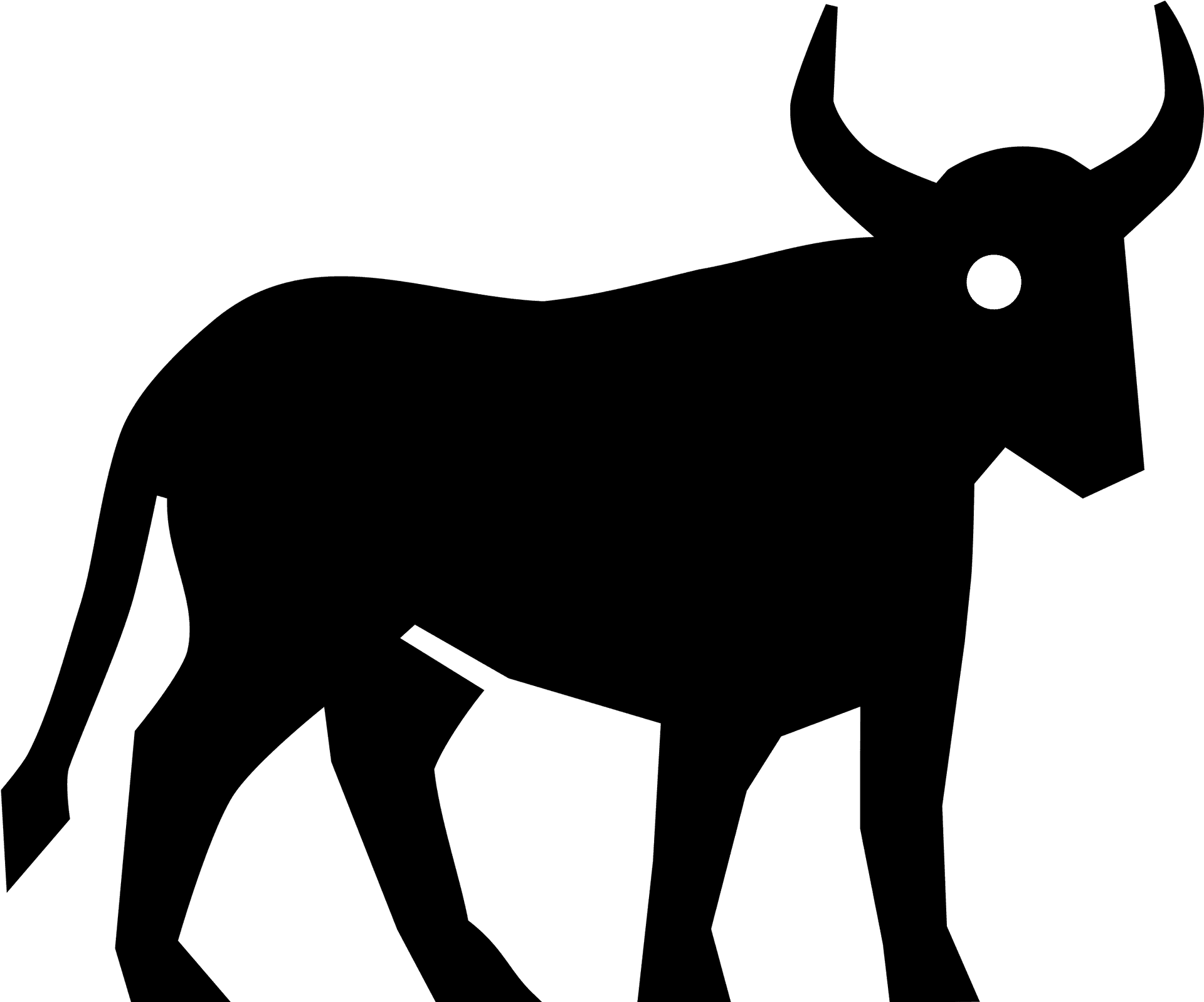 Taurus Silhouette Vector PNG