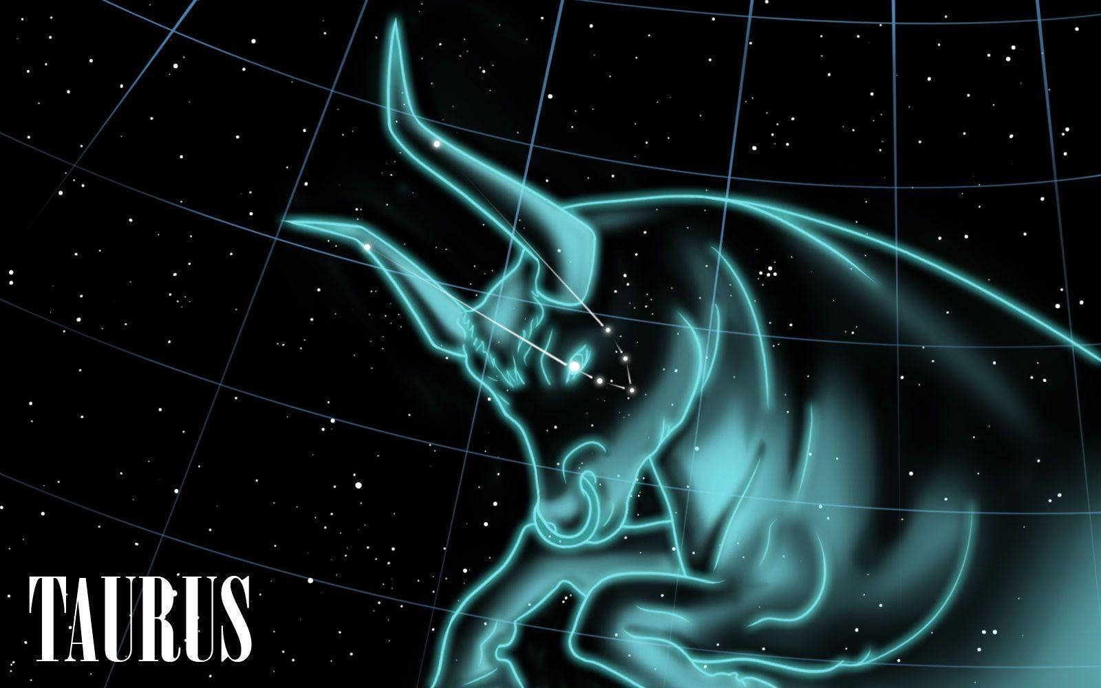 Taurus Zodiac Astral Grid Wallpaper