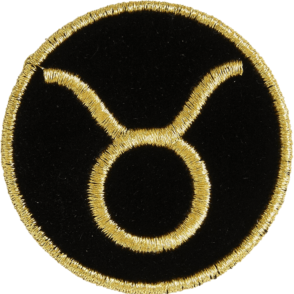 Taurus Zodiac Symbol Embroidery PNG