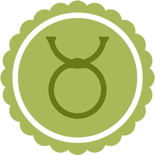 Taurus Zodiac Symbol Green PNG
