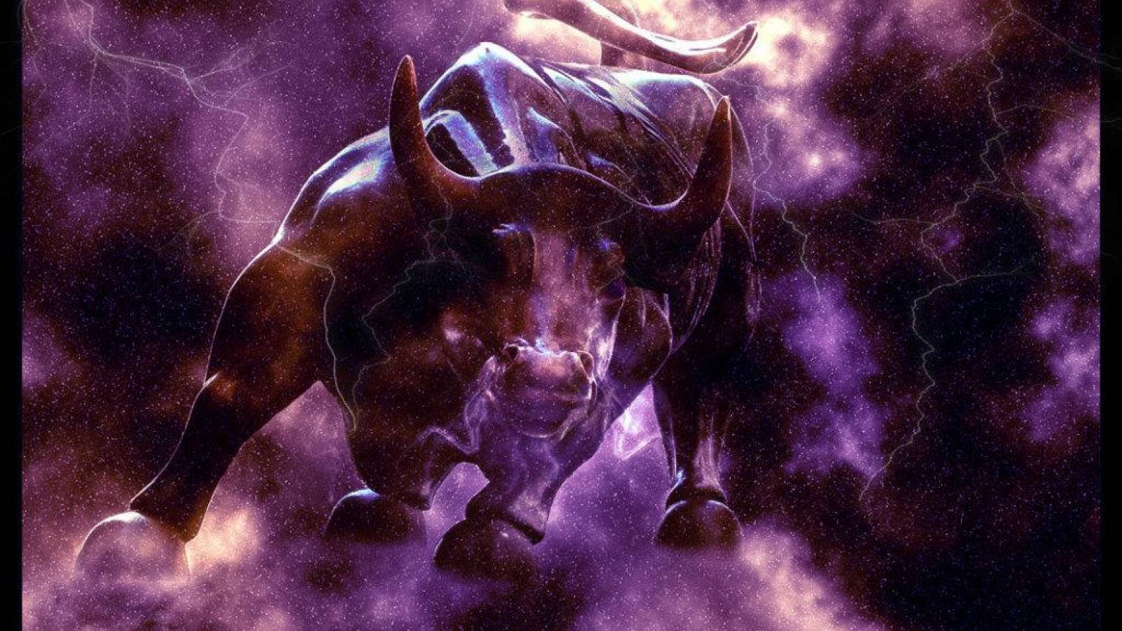 Taurus Zodiac Thundering Bull Wallpaper