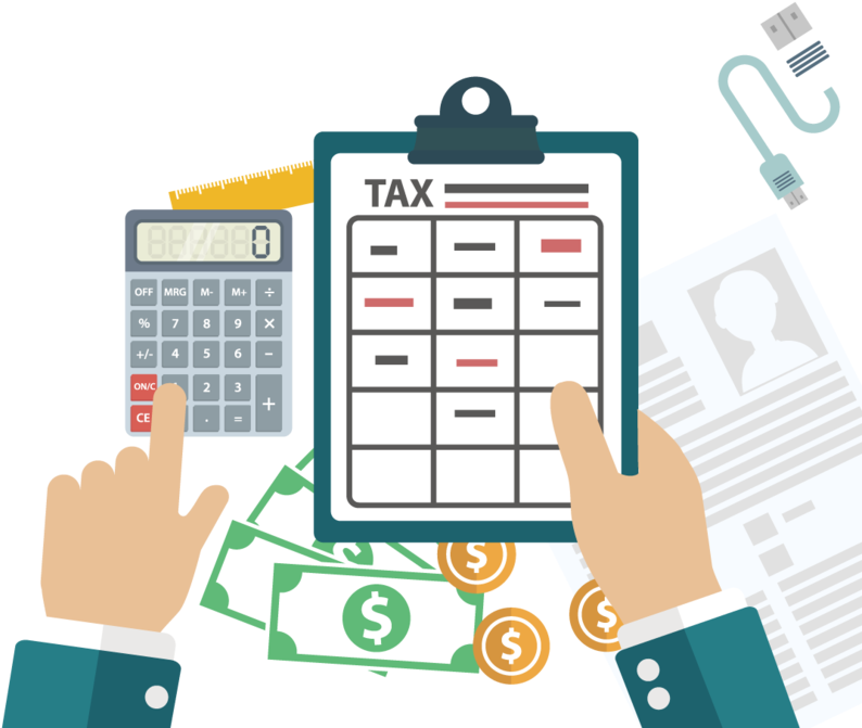 Tax Calculation Clipart PNG