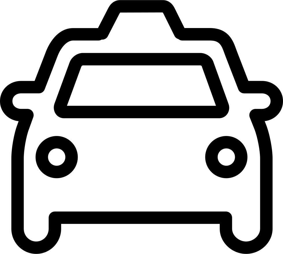 Taxi Cab Icon Outline PNG