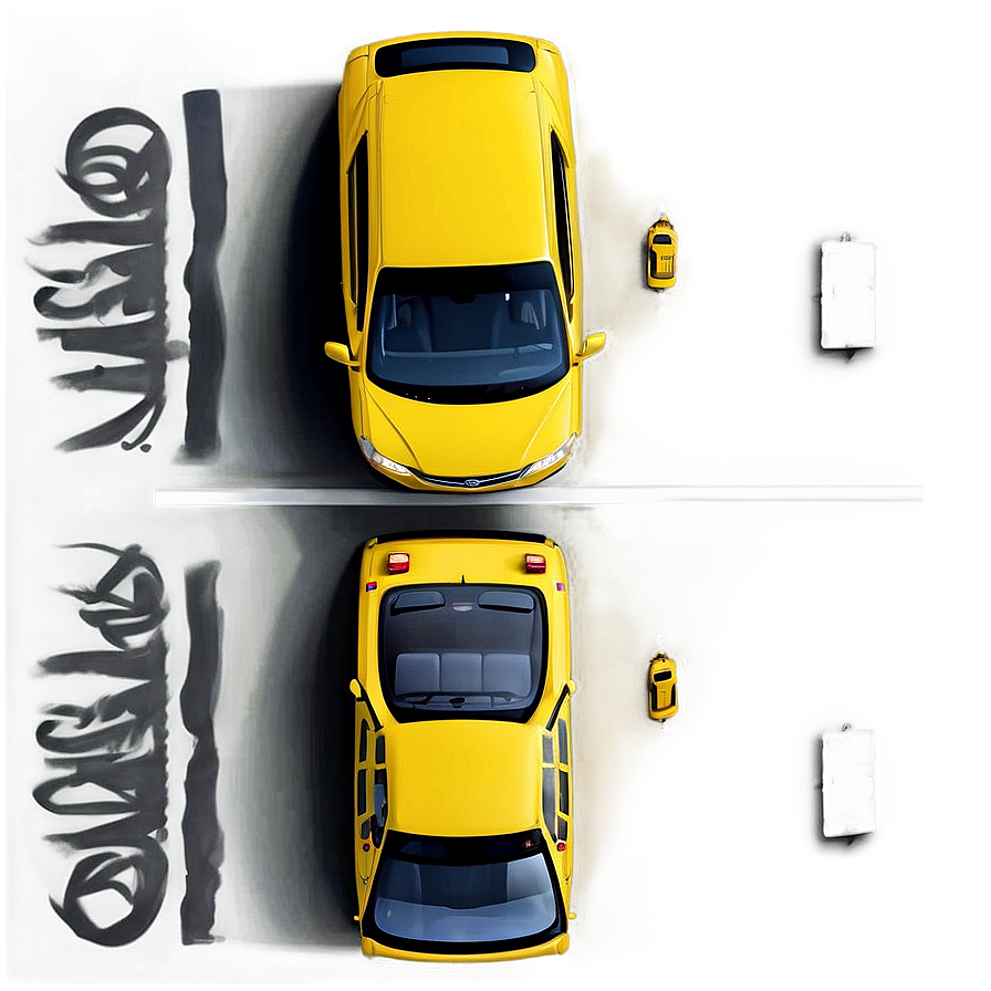 Taxi Cab Top View Png 18 PNG