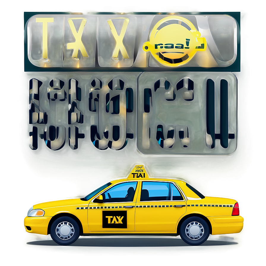 Taxi Car Vector Logo Png Knr73 PNG