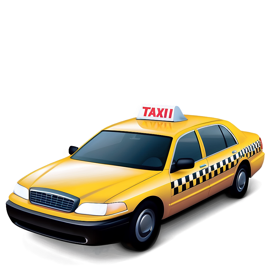 Taxi Car Vector Logo Png Mhv93 PNG
