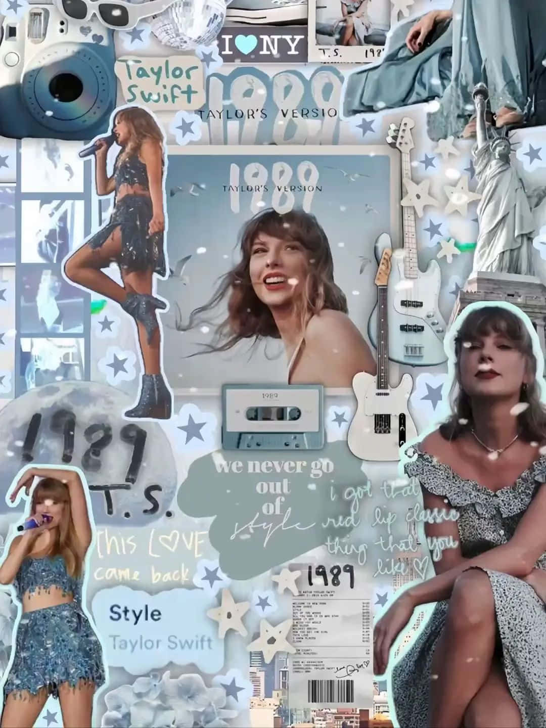 Taylor Swift Aesthetic Collage Wallpaper