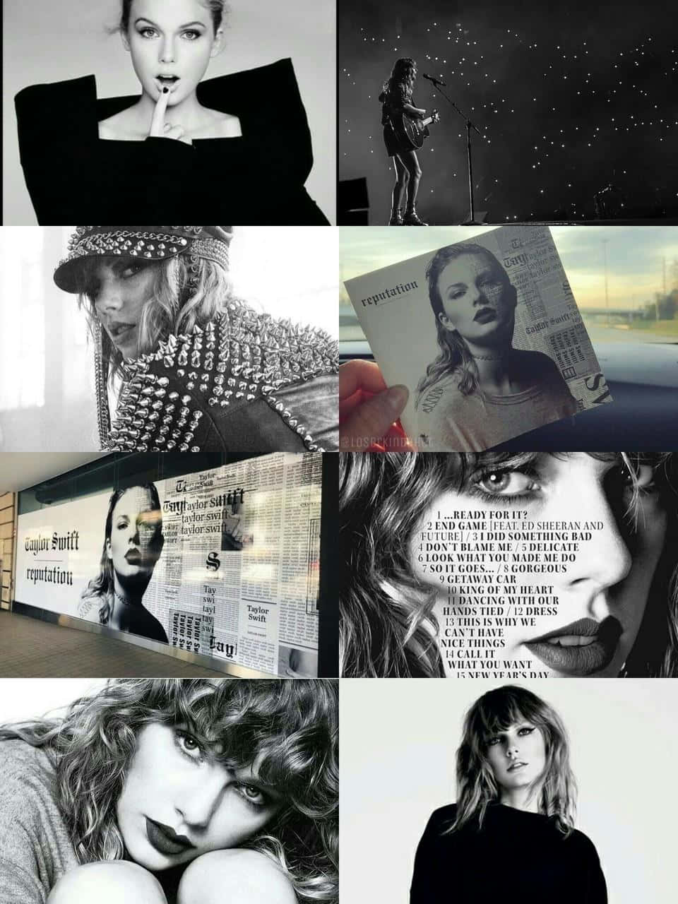 Taylor Swift Aesthetic Collage Wallpaper
