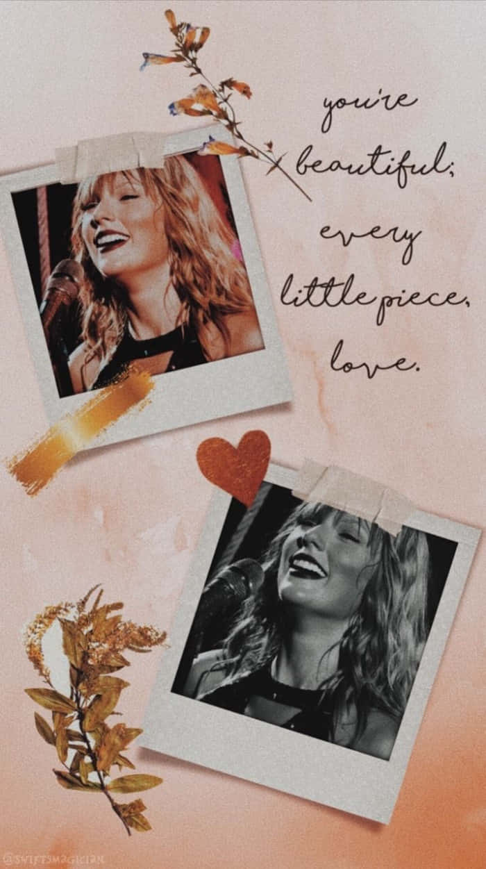 Taylor Swift Aesthetic Love Note Wallpaper