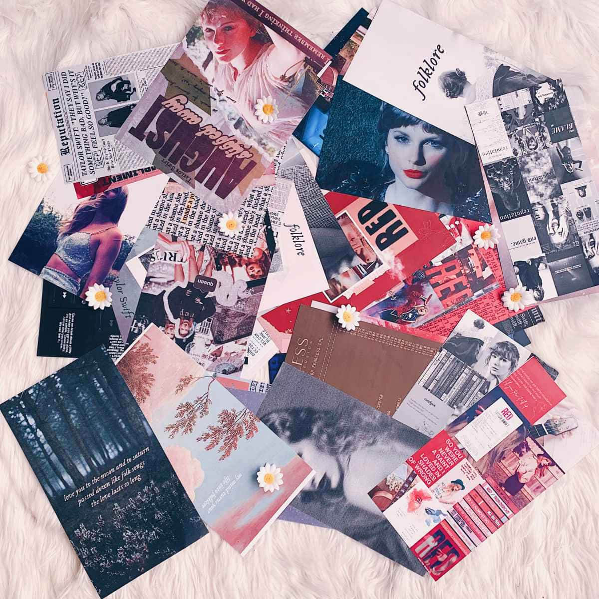 Taylor Swift Album Collage Wallpaper