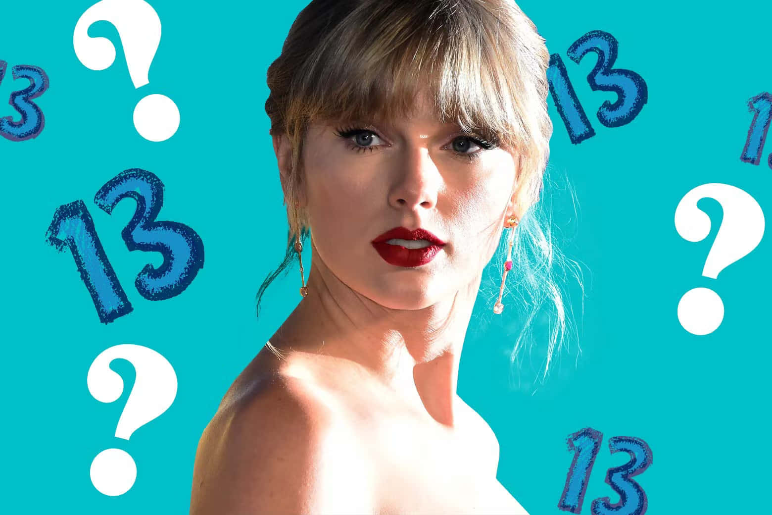 Sfondocon Il Numero Tredici - Il Numero Fortunato Di Taylor Swift