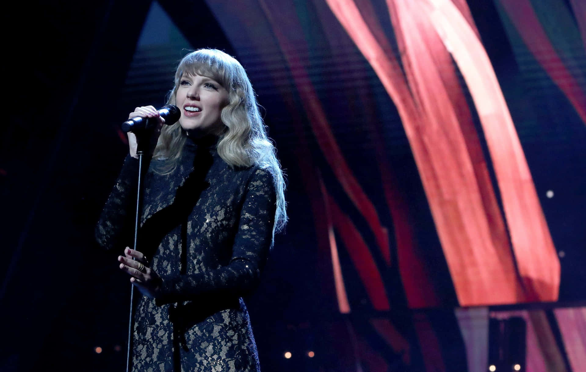 Taylorswift 2021 Rock And Roll Hall Of Fame Performance Baggrund.