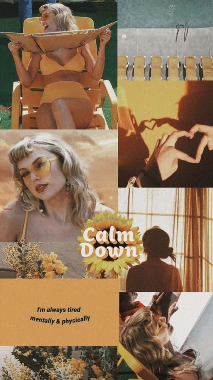 Taylor Swift Calm Down Aesthetic Collage Wallpaper