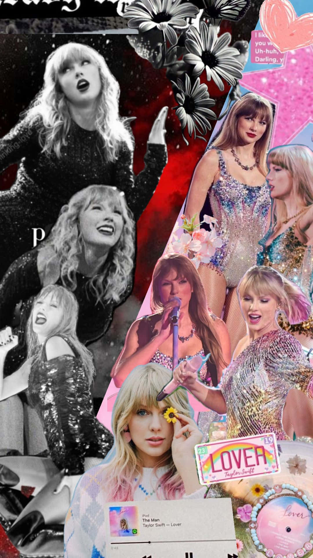 Taylor Swift Collage Art Wallpaper