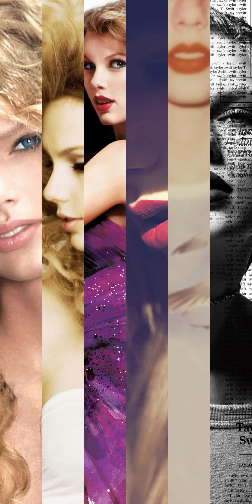 Taylor Swift Collage Artwork Wallpaper
