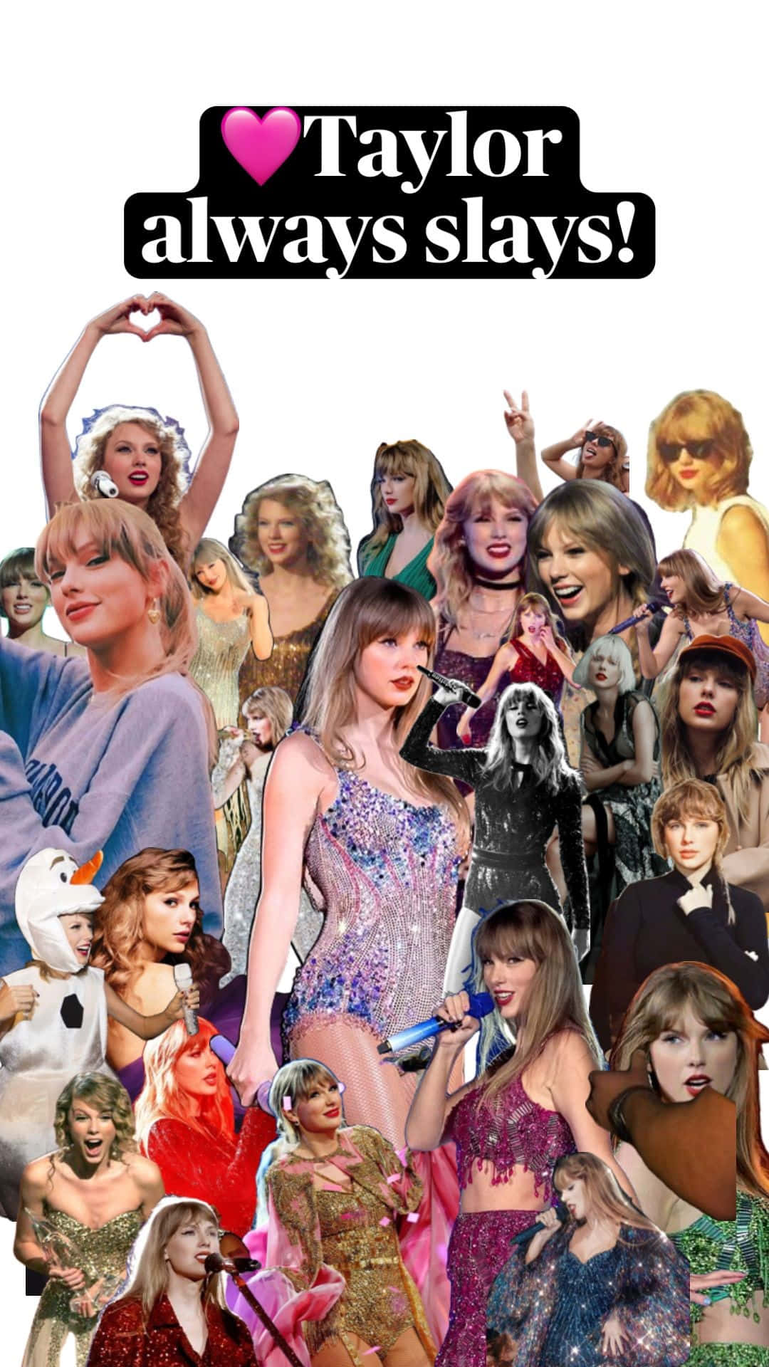 Taylor Swift Collage Tribute Wallpaper