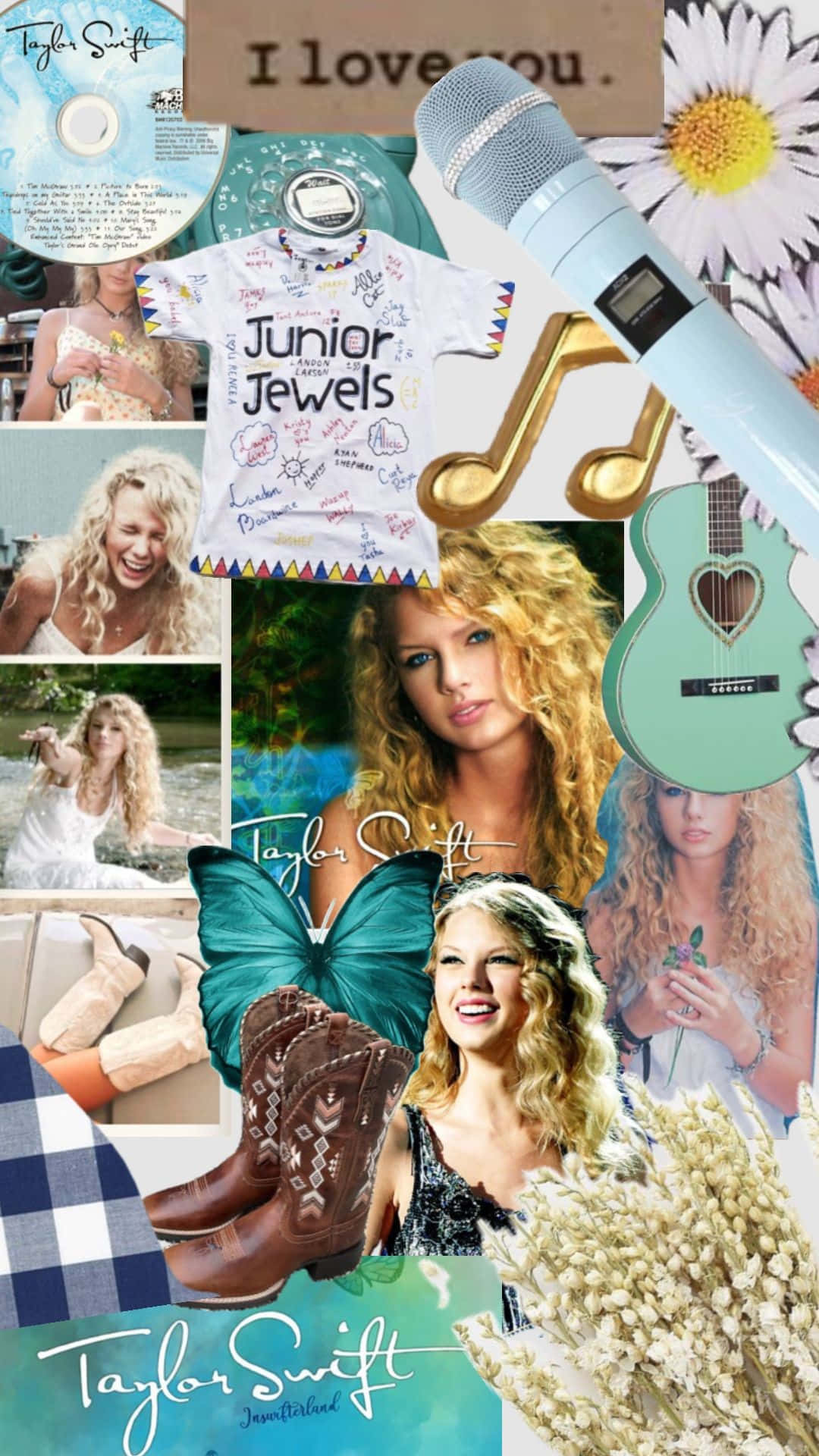 Taylor Swift Country Pop Collage Wallpaper