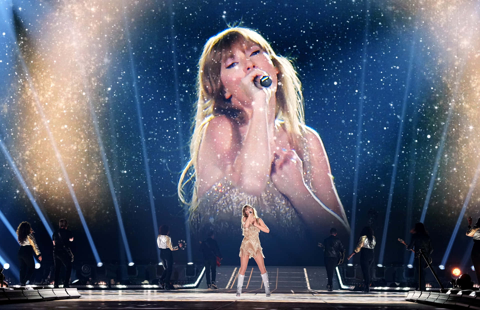 Taylor Swift Eras Tour Performance Wallpaper