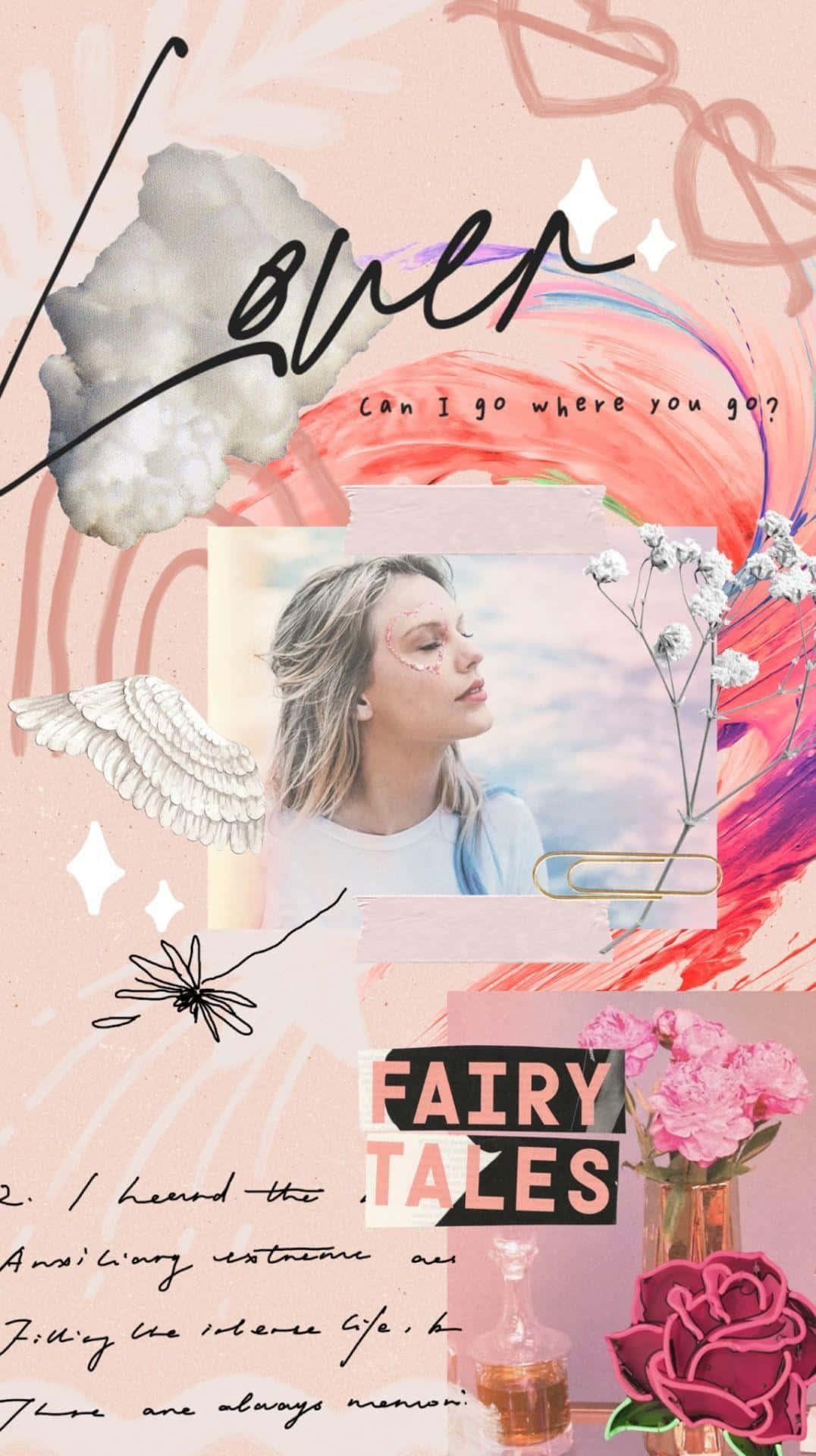 Taylor Swift Evermore Aesthetic Collage Wallpaper