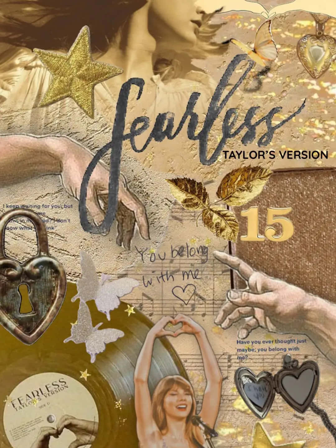Taylor Swift Fearless Collage Wallpaper