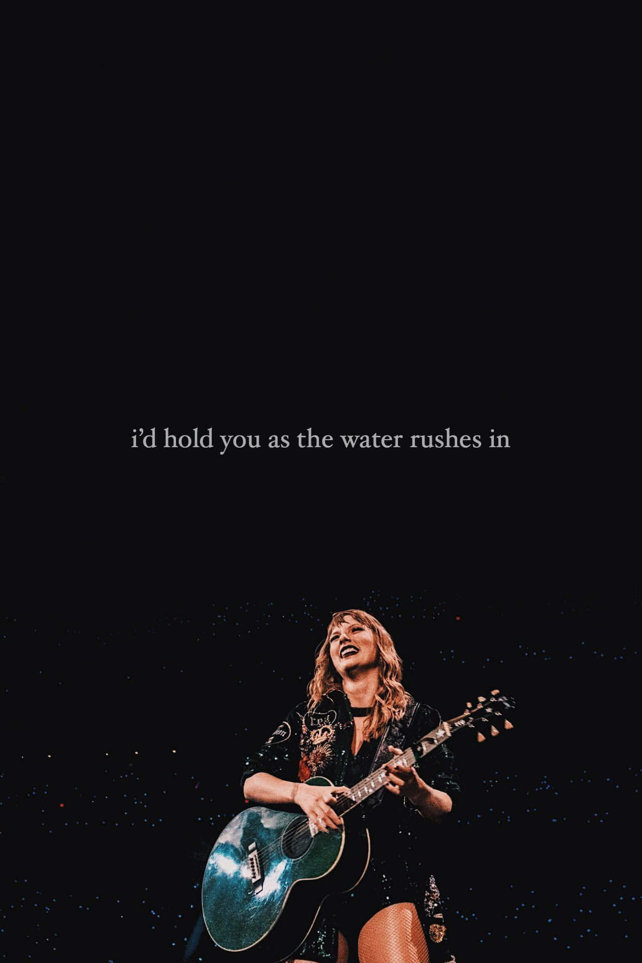 Taylor Swift Guitar Performance Aesthetic Wallpaper
