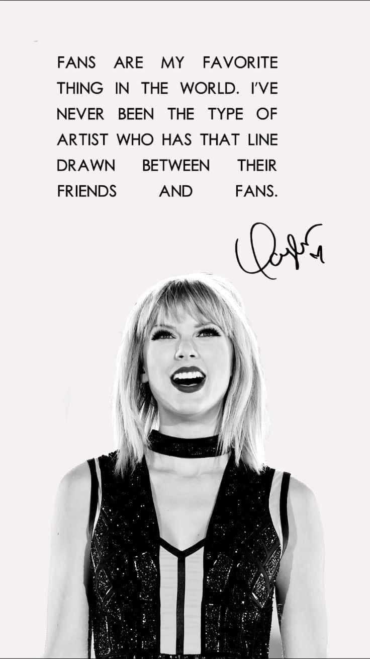 Taylor Swift iPhone Message Wallpaper