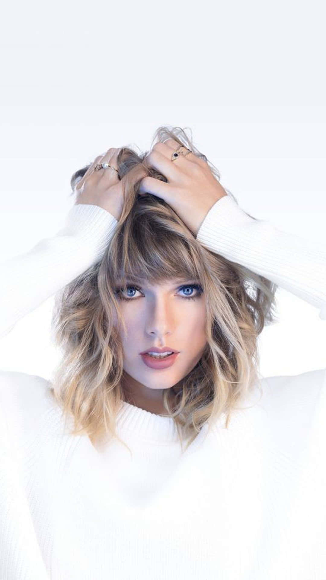 Taylor Swift Hvid iPhone 11 Tapet Wallpaper