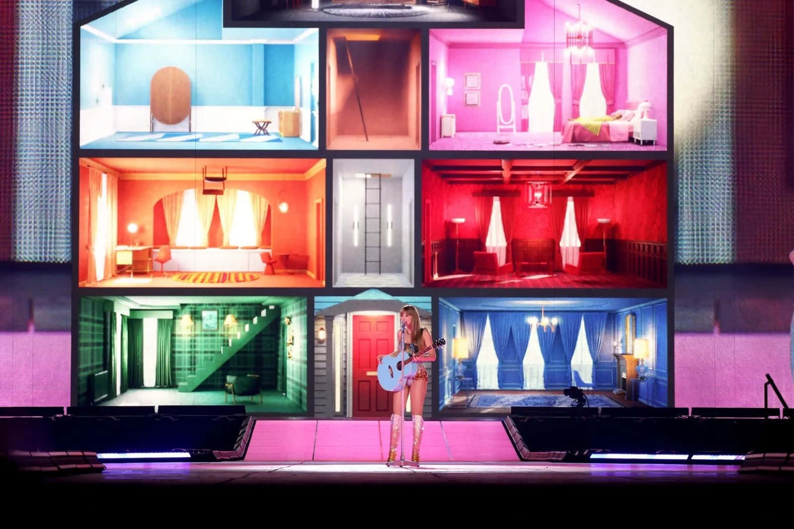 Taylor Swift Lover Performance Stage Wallpaper