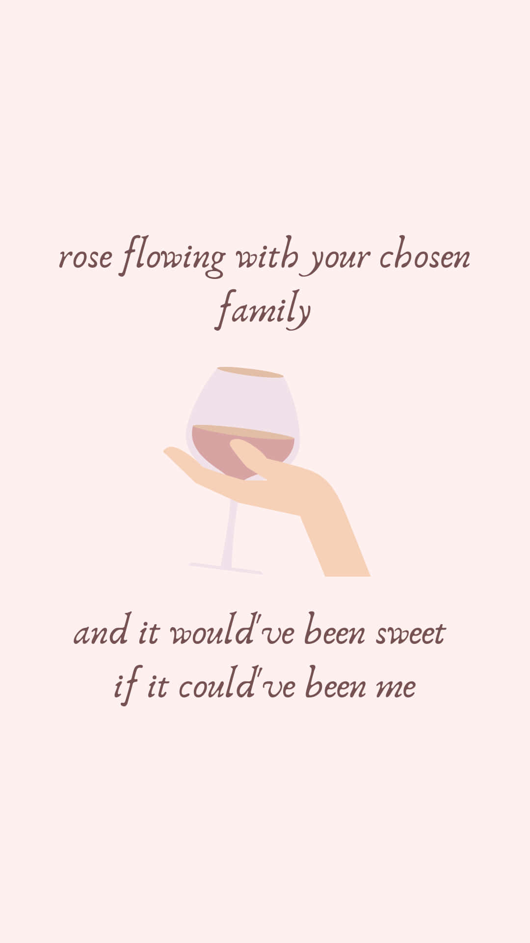 Taylor Swift Lyrics With A Wine Glass Wallpaper
