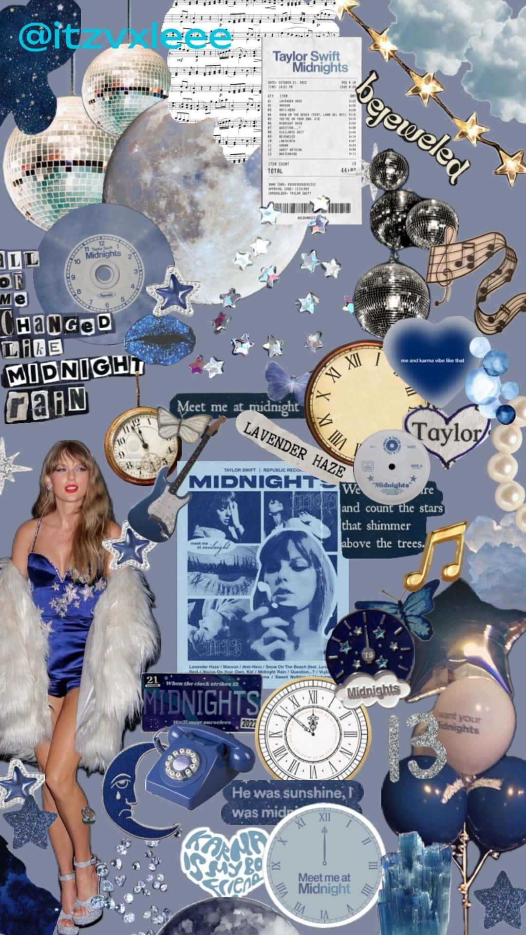 Taylor Swift Midnights Collage Wallpaper