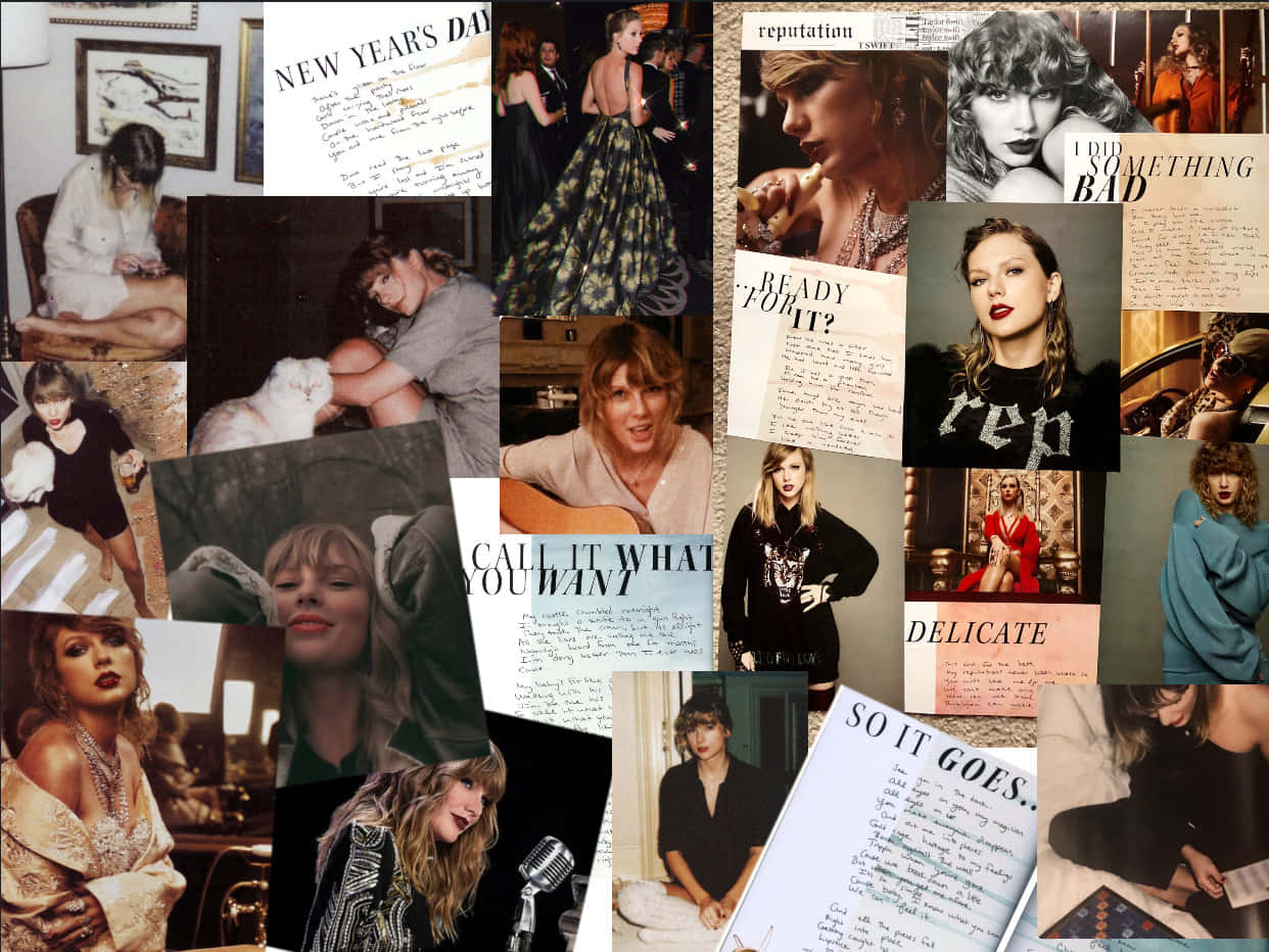 Taylor Swift Moments Collage Wallpaper