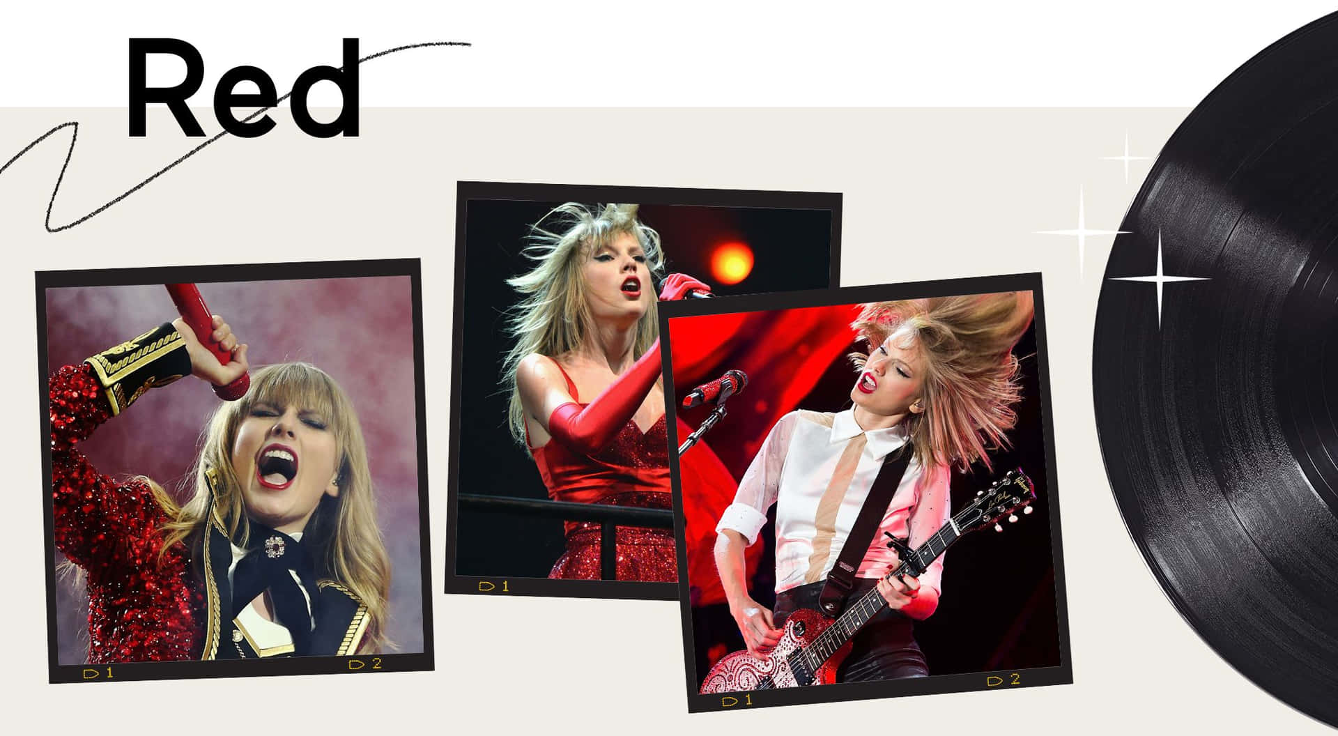 Taylor Swift Red Album Aesthetic Wallpaper