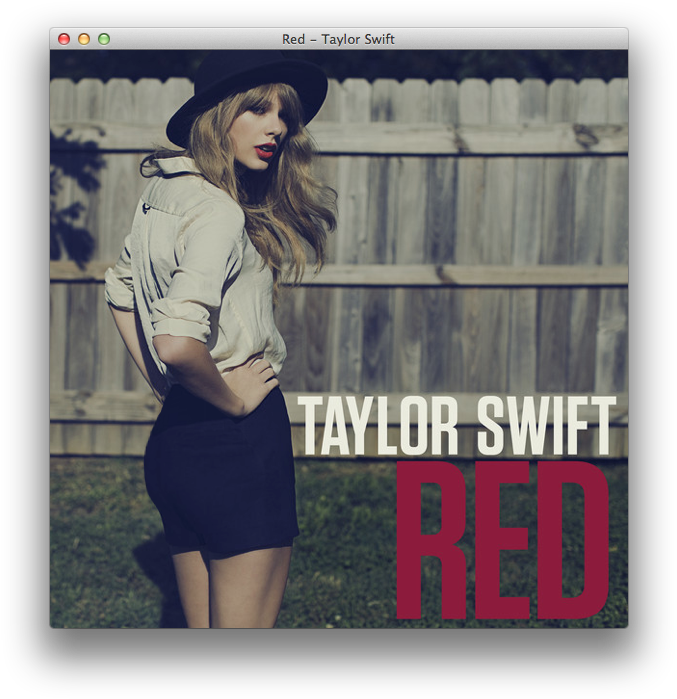 Taylor Swift Red Album Cover PNG
