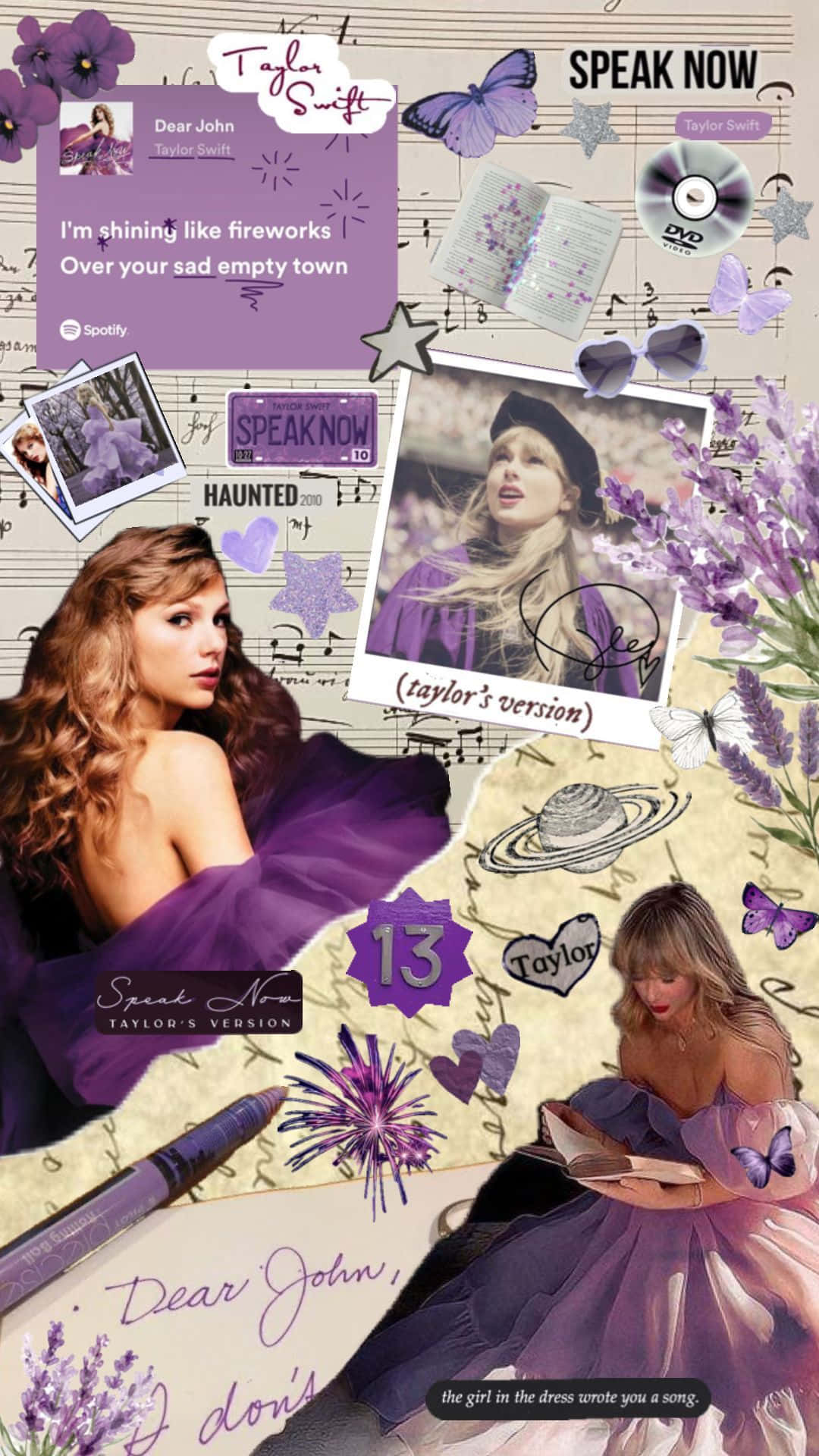 Taylor Swift Speak Now Collage Wallpaper