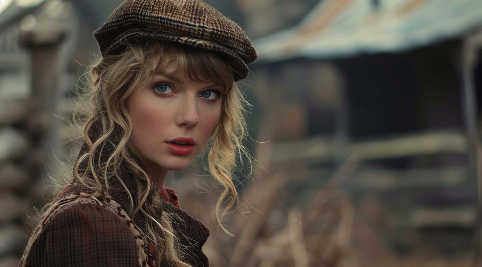 Taylor Swift Vintage Look Wallpaper