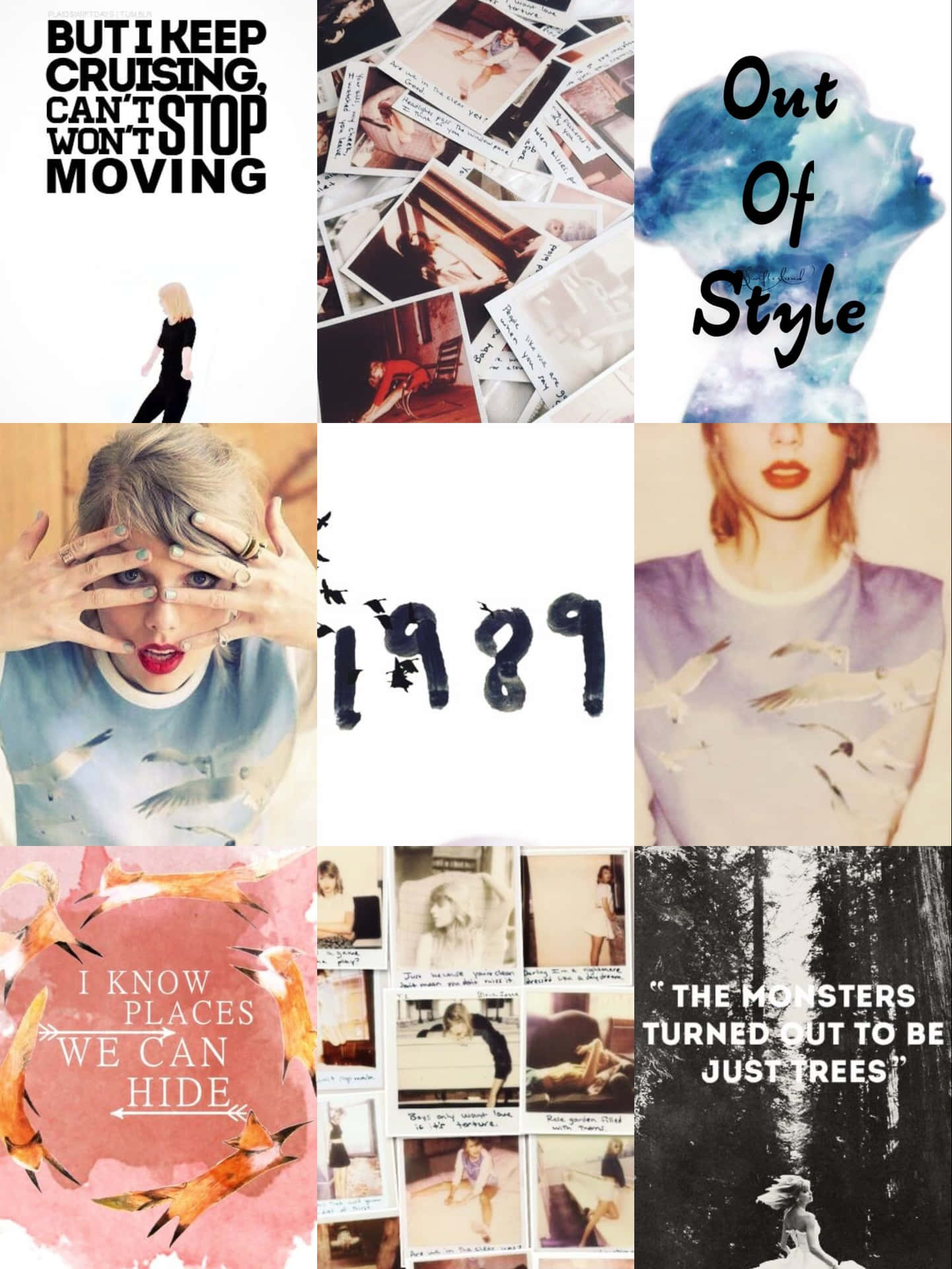 Taylor Swift1989 Album Collage Wallpaper