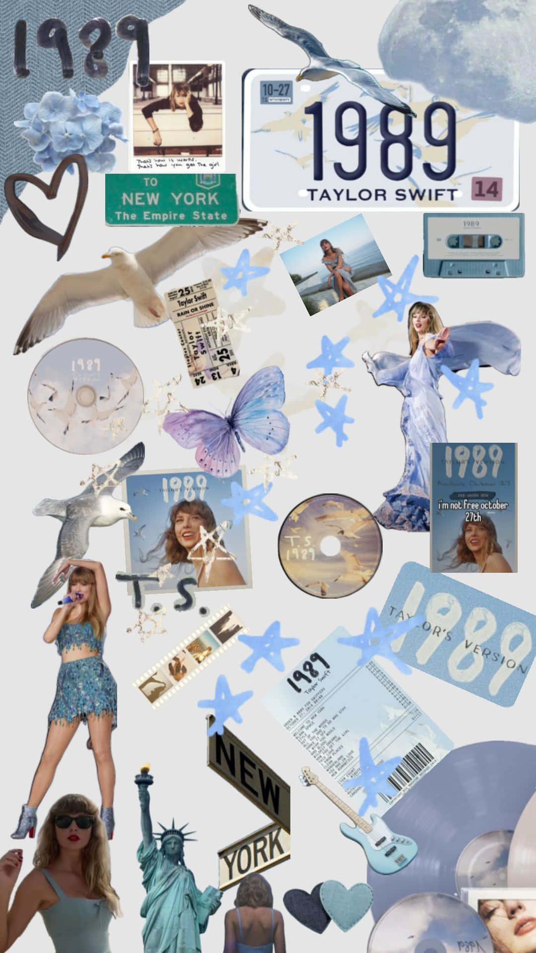 Taylor Swift1989 Album Inspired Collage Wallpaper