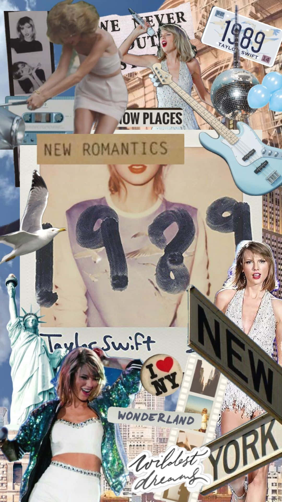 Taylor Swift1989 Collage Wallpaper