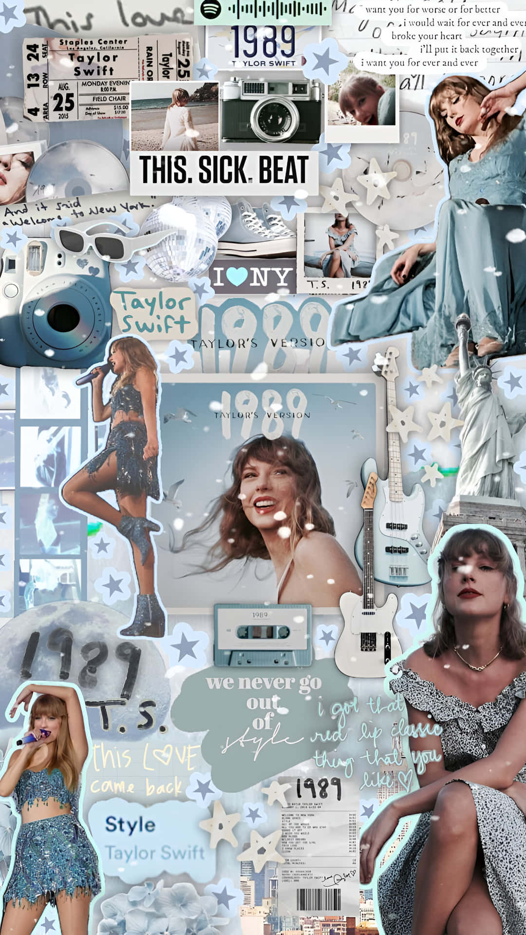Taylor Swift1989 Collage Wallpaper