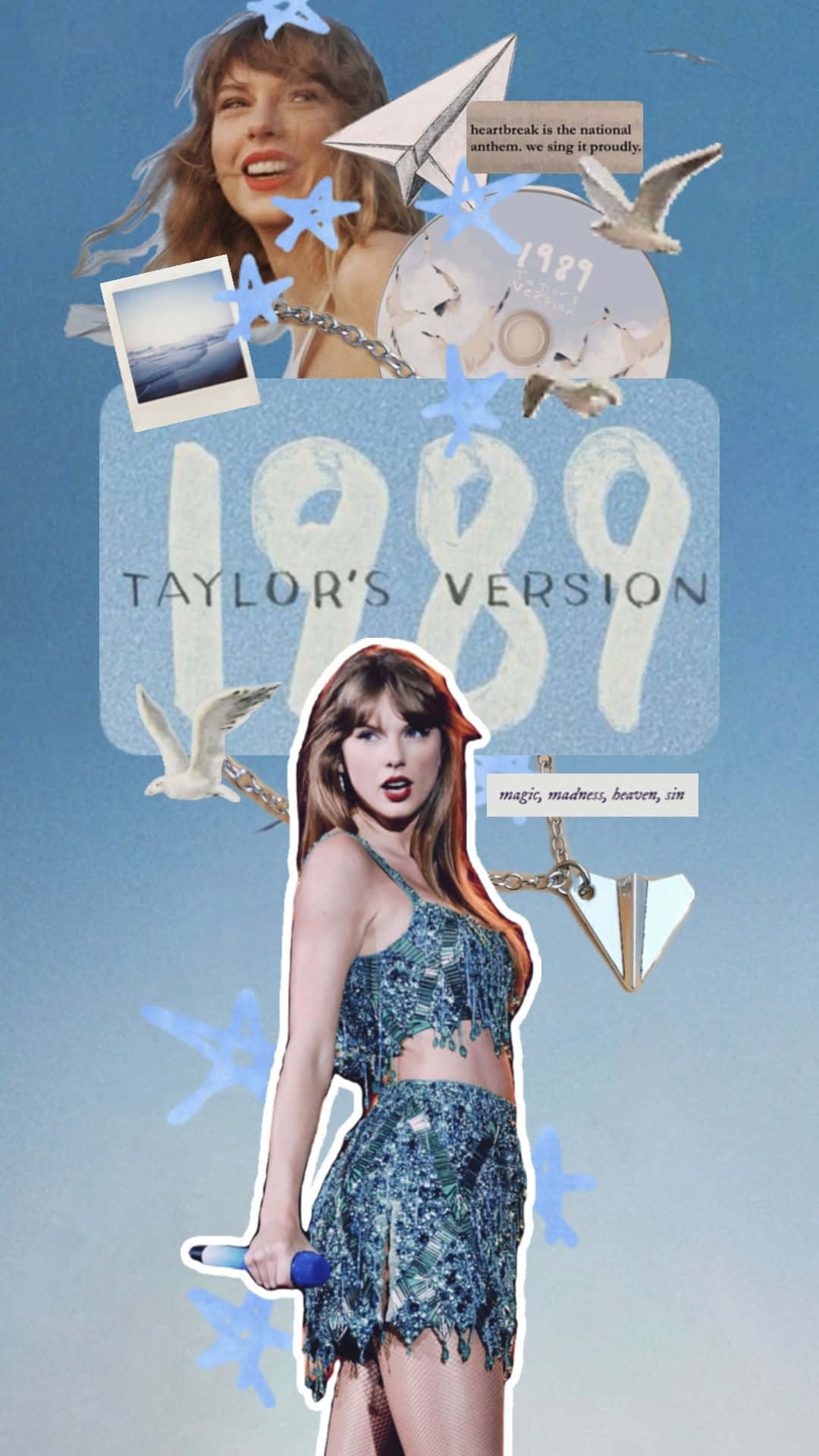 Taylor1989 Taylors Version Collage Wallpaper