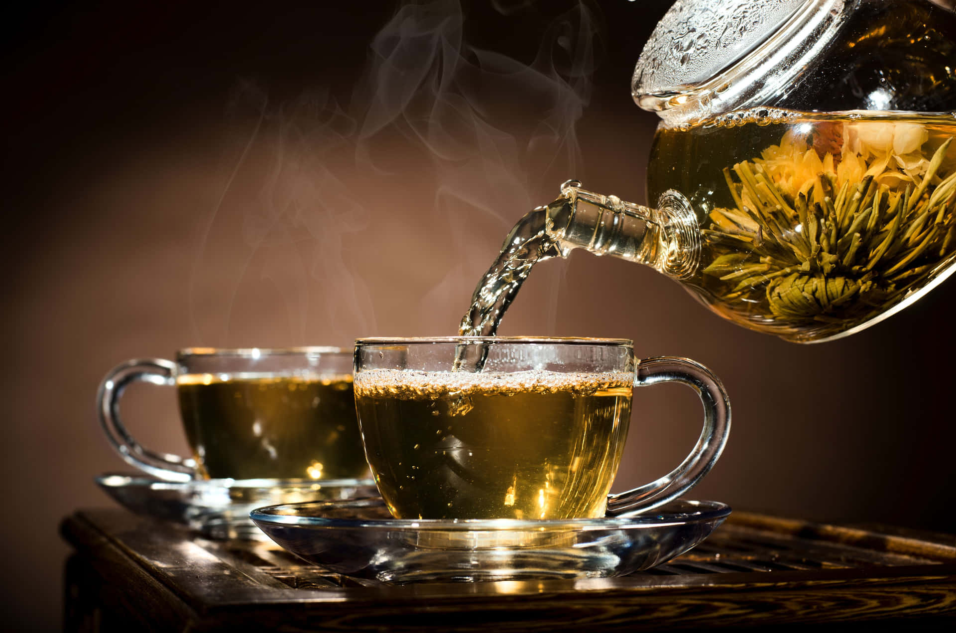 Genießensie Das Ruhige Ritual, Eine Tasse Tee Zu Trinken.