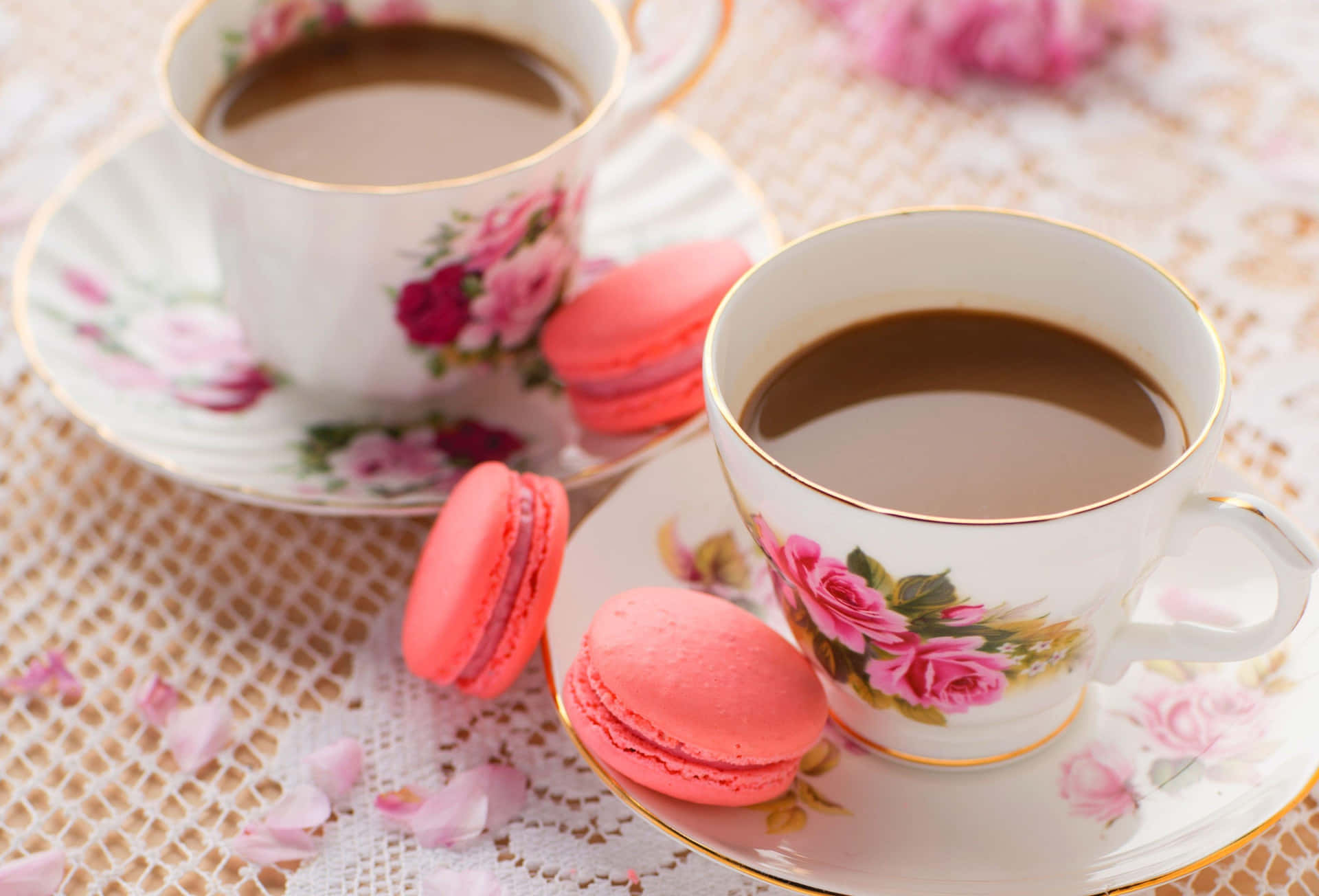 Tea Cup And Cookies Picture