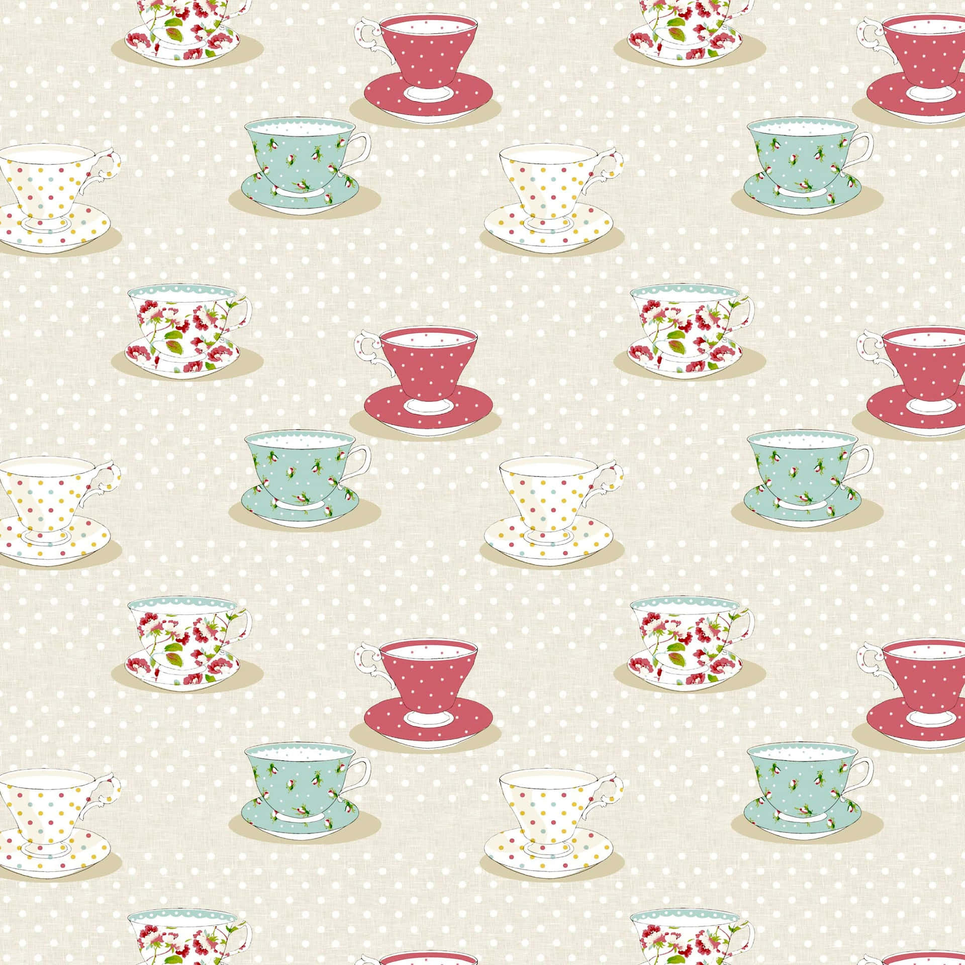 Aesthetic Tea Cup Patterns Picture