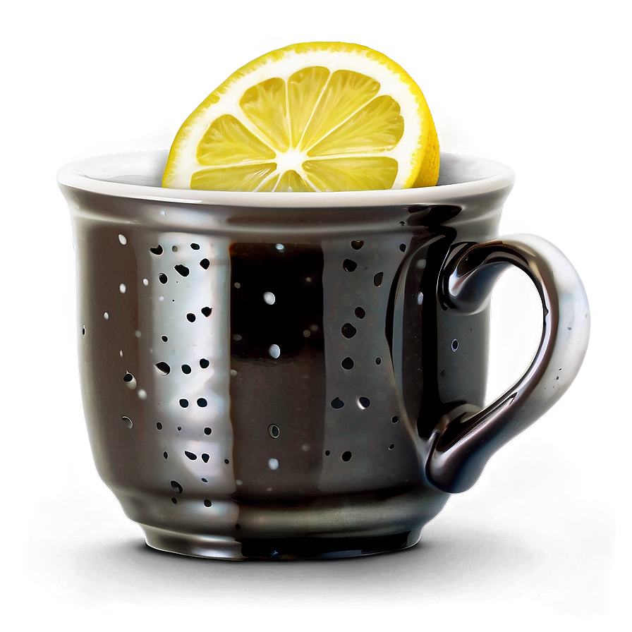 Tea Cup With Lemon Png 05242024 PNG