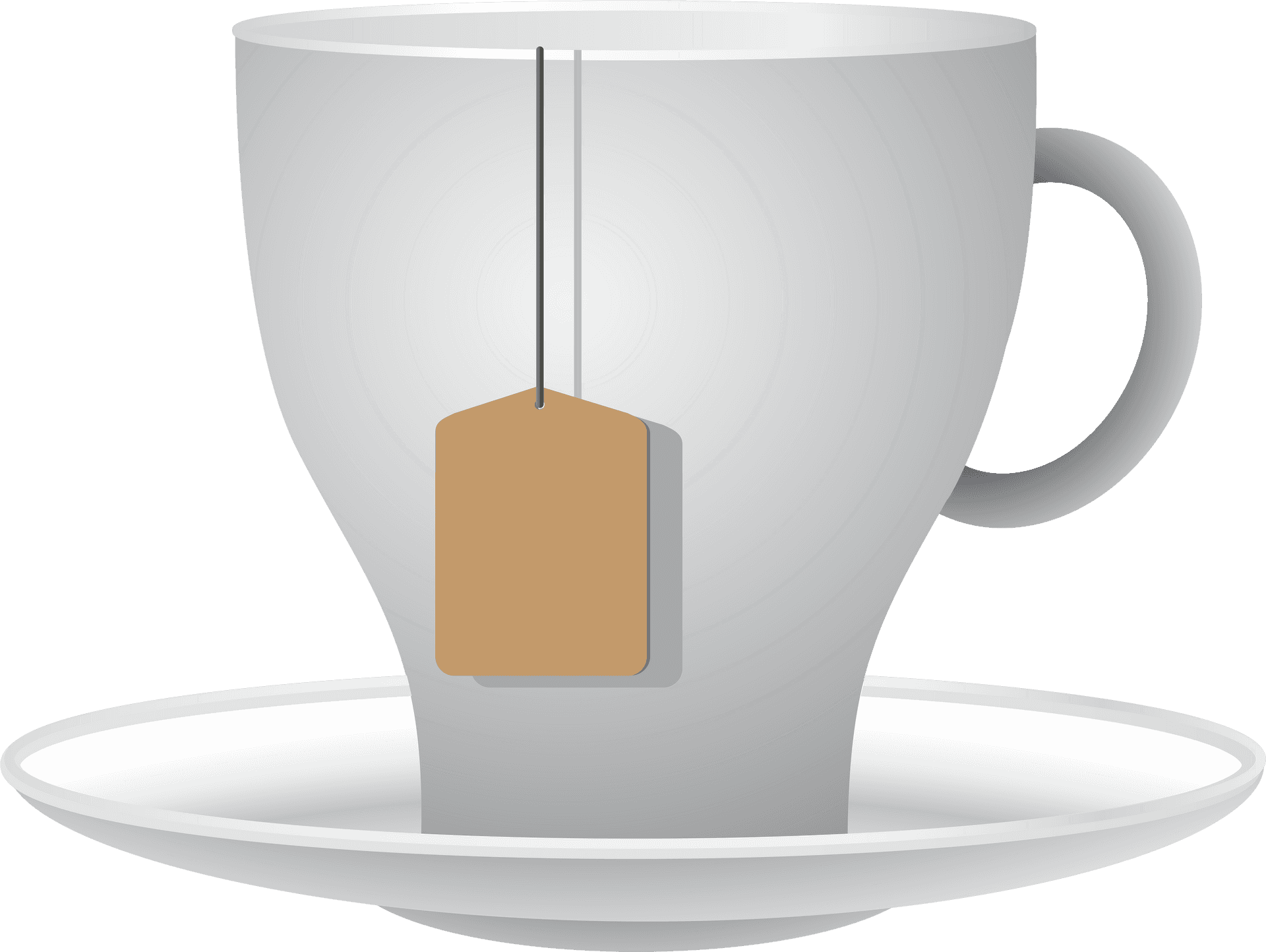 Tea Cup With Tea Bag PNG