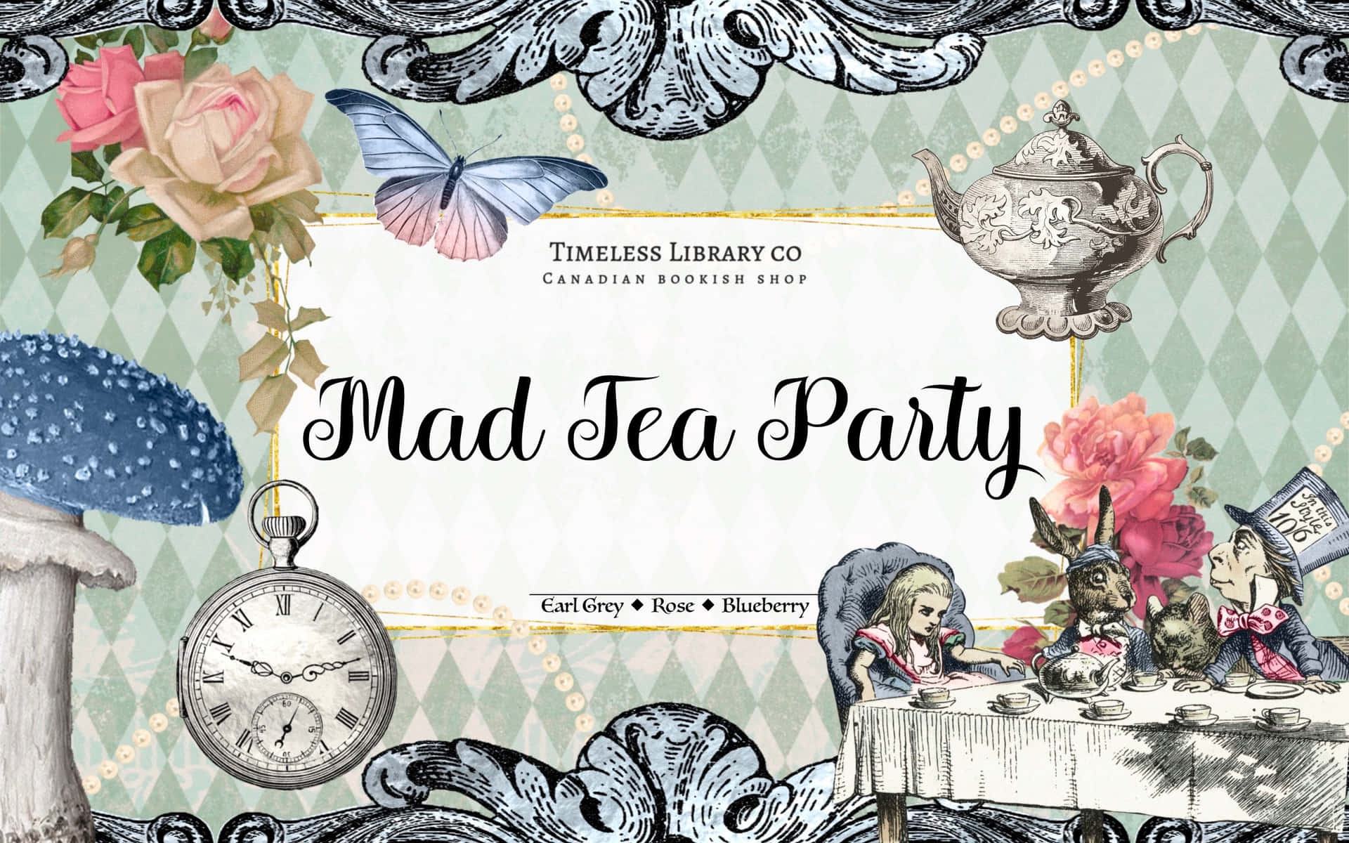 Mad Tea Party - Digital Stamp Set