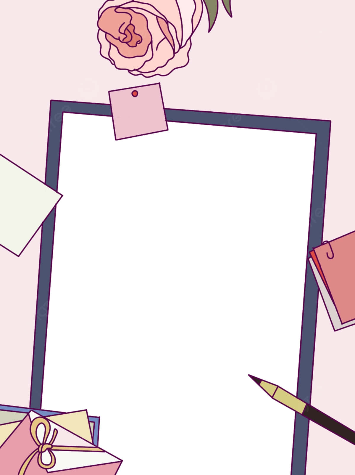 Teacher Aesthetic Clipboard Design Wallpaper